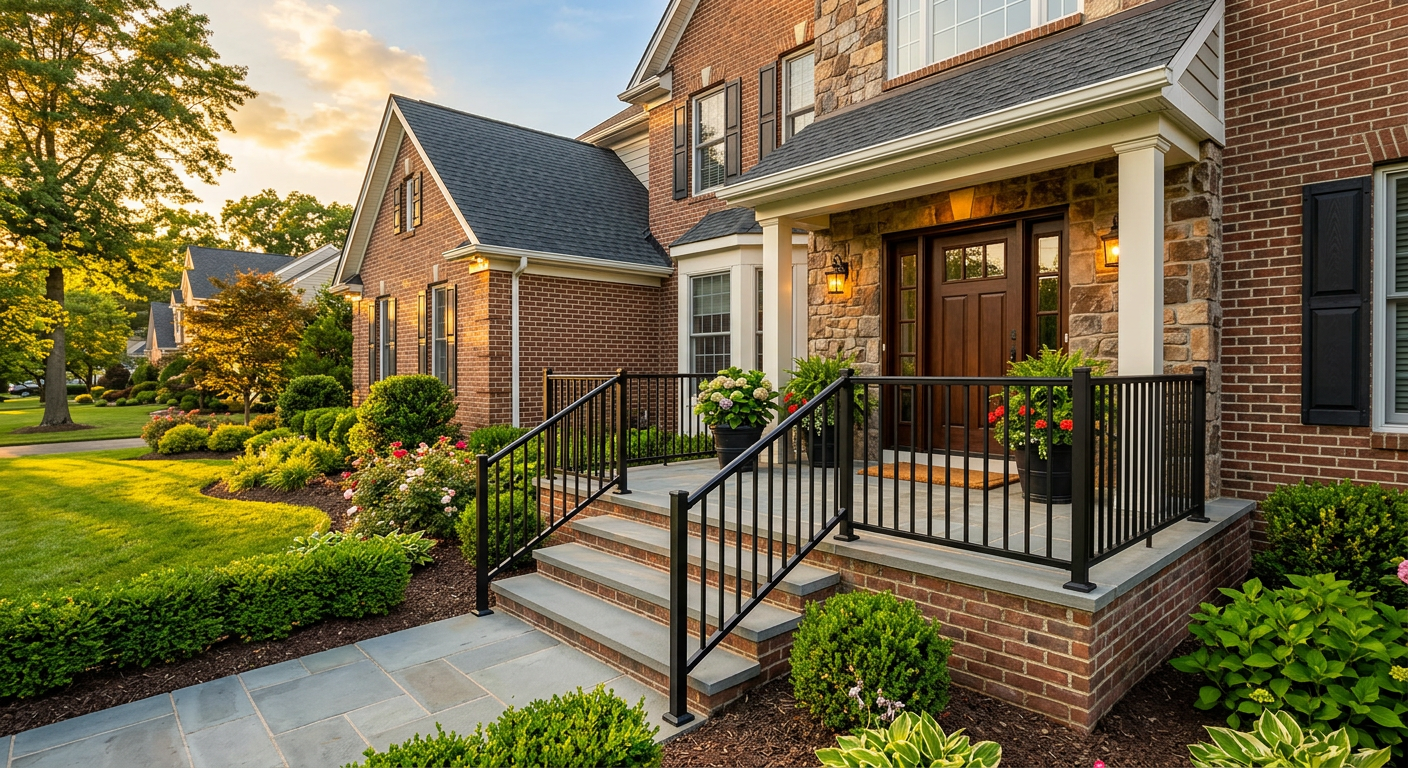 Residential aluminum railing in New Jersey